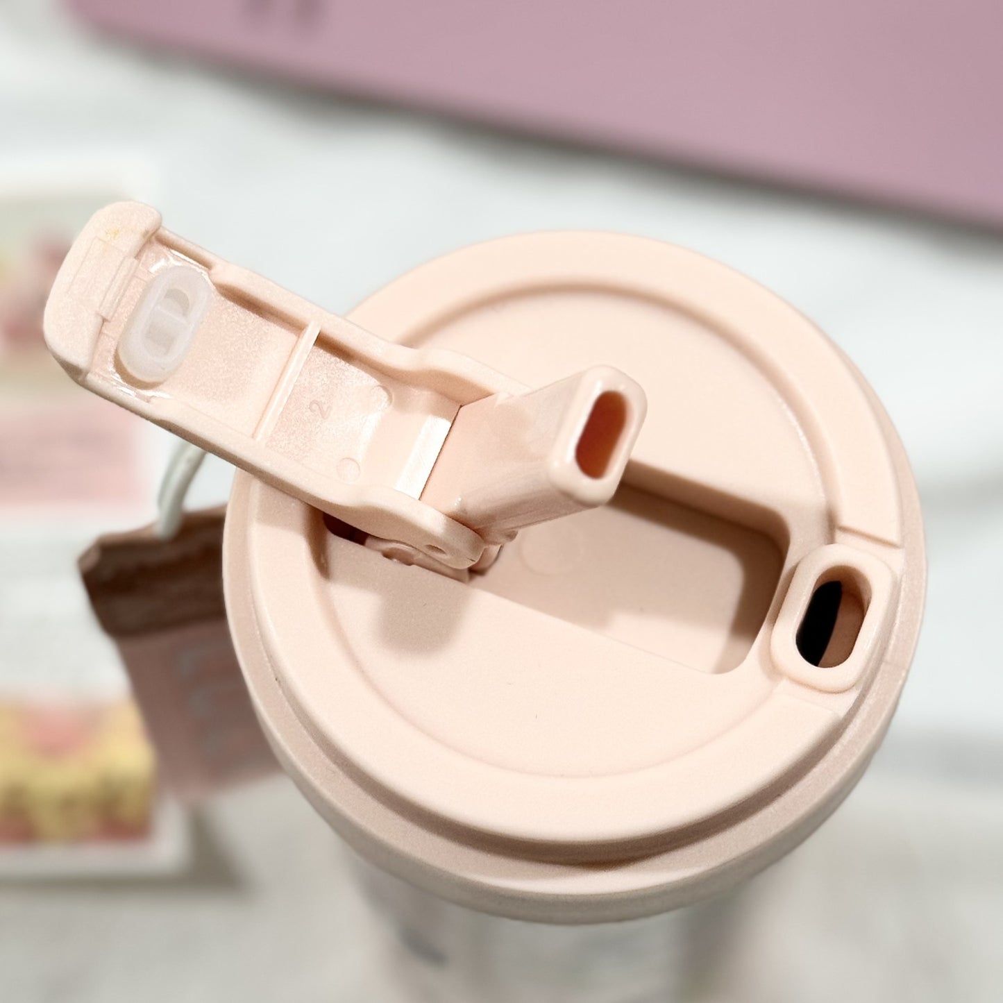 New cute thermos cup 316 stainless steel coffee cup portable double drink portable men's and women's straw accompanying cup