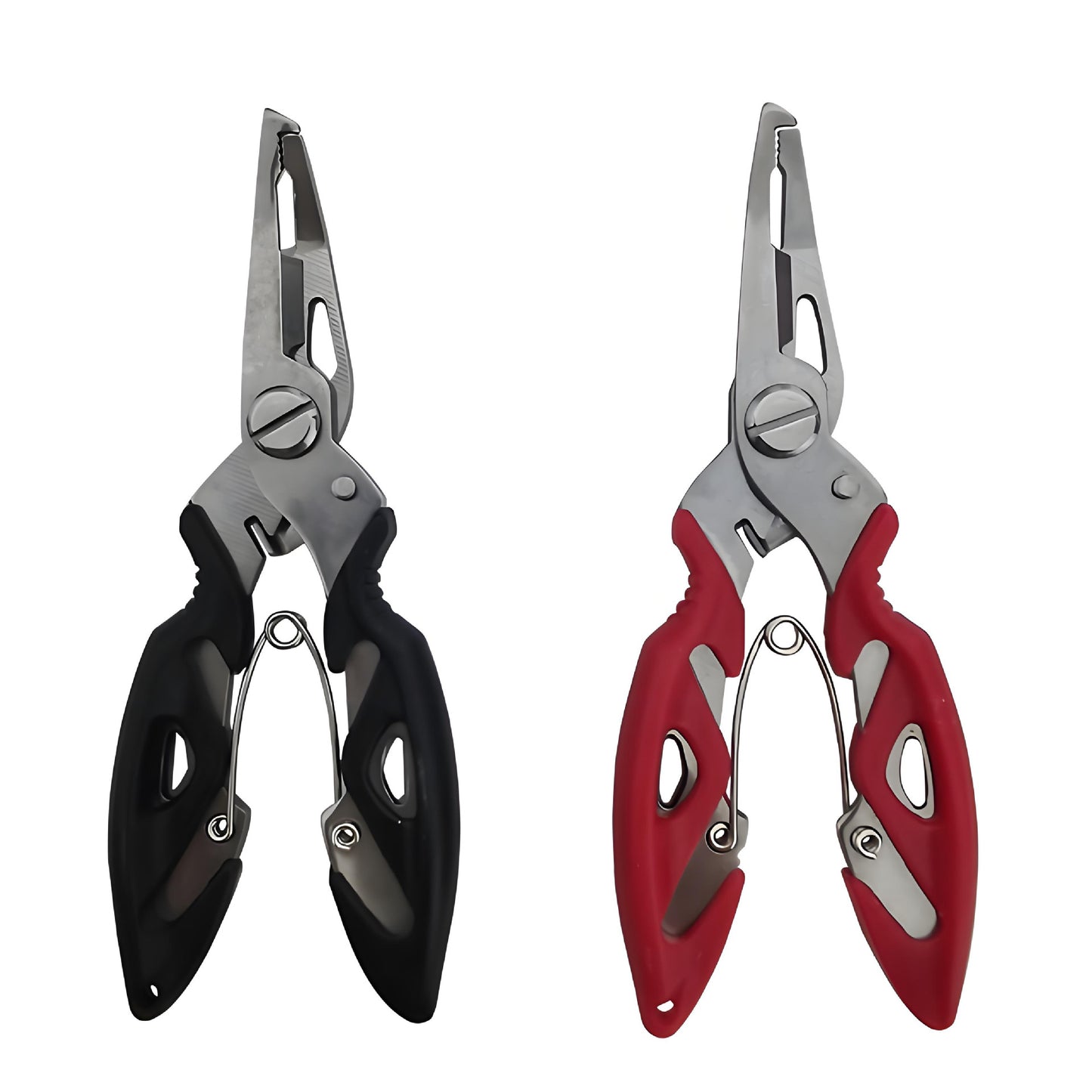 Cross-border Luya scissors pliers multi-functional curved mouth stainless steel fishing tongs fishing line scissors portable fishing fish control hook pliers