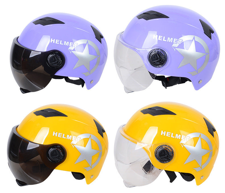 Harley Helmets Printing Advertising Helmets Four Seasons Sunscreen Helmets Thickened Men's and Women's Half Helmets Motorcycle Electric Vehicle Helmets