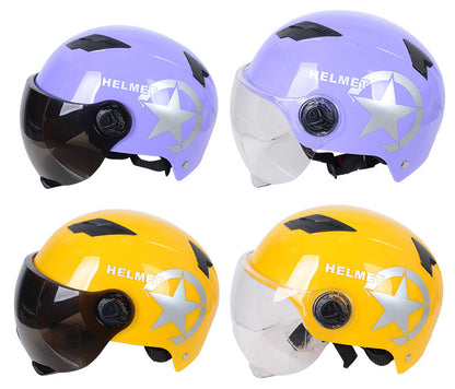 Harley Helmets Printing Advertising Helmets Four Seasons Sunscreen Helmets Thickened Men's and Women's Half Helmets Motorcycle Electric Vehicle Helmets