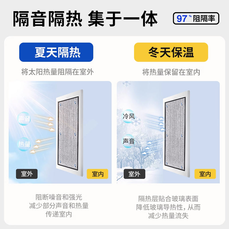 Curtains, Sun Protection and Heat Insulation Curtains, Bedroom Sunshade Cloth, Balcony Glass Sun Room Window Sunshade Artifact, Blackout Curtain