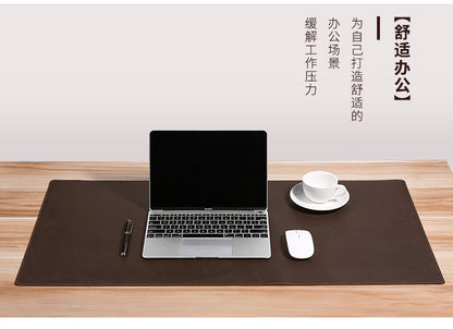 Thickened Crazy Horse leather computer table mat desk leather mouse pad cowhide laptop comfortable non-slip leather pad