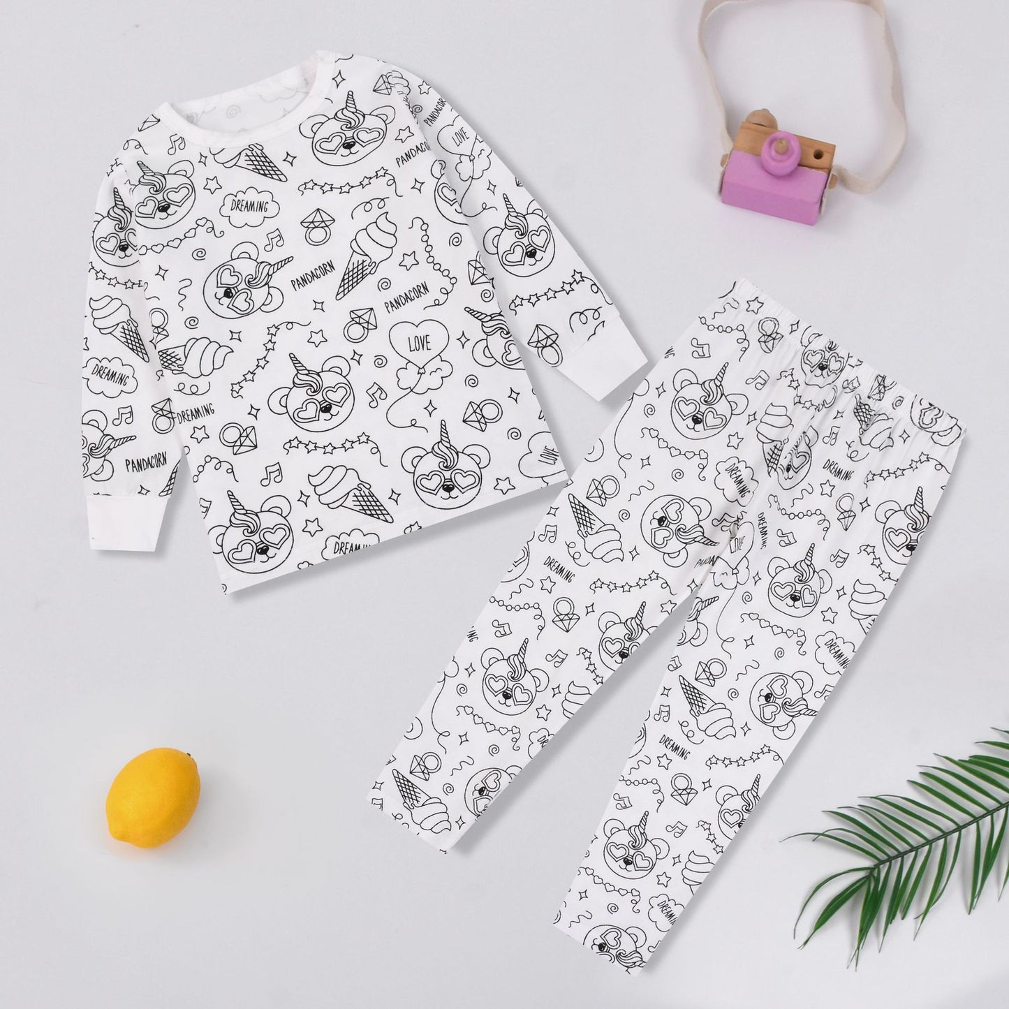 Foreign Trade Independent Stand Pull-Up Cotton Girls Sketch Coloring Comfortable Kidsren's Set Fun DIY Hand-Painted Class a Graffiti