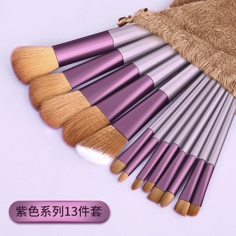 8 makeup brush suit portable short super soft travel blush brush eye shadow brush beauty tools for beginners