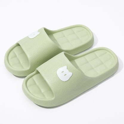 Stepping on excrement feeling sandals and slippers women's summer new home non-slip bathroom home men's eva cool tray factory wholesale cross-border
