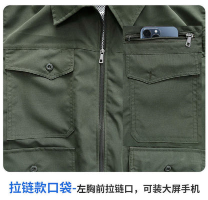 25 New Air-conditioning Clothes with Fan Outdoor Work Air-conditioning Shirt Factory Direct Cross-border Wholesale Exclusive