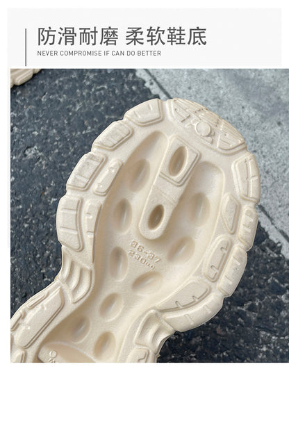 New Style Eva Thickened 5cm Height-Increasing Soft Sole Comfortable Versatile Dad Shoes Outdoor Closed-Toe Sandals for Couples