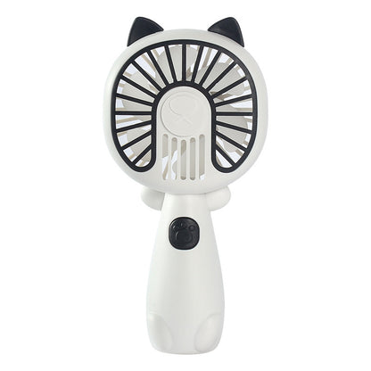 New cartoon mini fan summer outdoor portable USB rechargeable fan student dormitory desktop fan