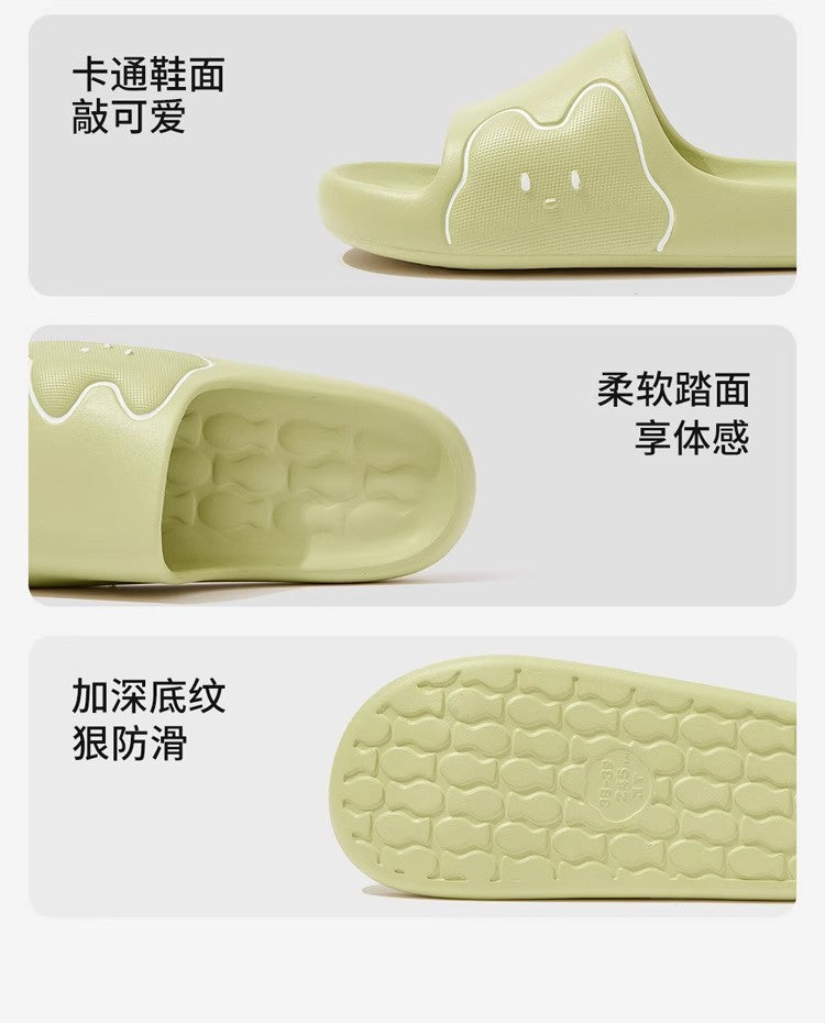 Cross-Border Online Sales Slippers for Men Summer 2025 New Indoor Home Non-Slip Silent Thick-Soled Cute Sandals for Women