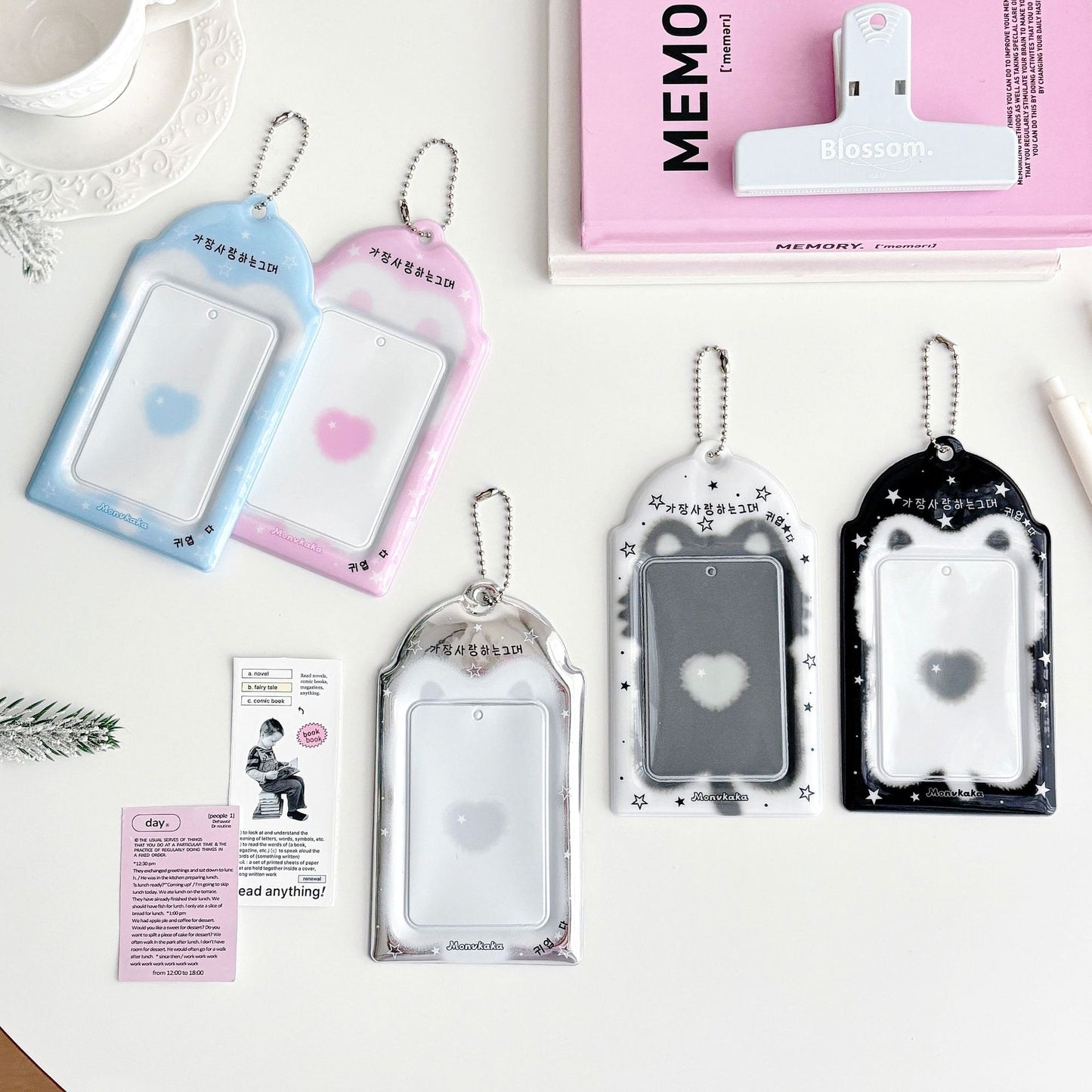 Original Blurry Animal 3inch Card Holder Pvc Card Holder Star Chasing Small Card Random Card Storage Card Bag Card Holder Protective Cover