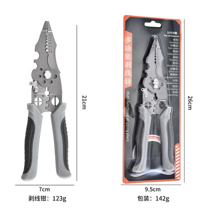 Foldable Wire Stripping Pliers Multifunctional Wire Stripping and Crimping Pliers Manufacturer Wholesale Industrial Grade Screwable Wire Stripping Pliers