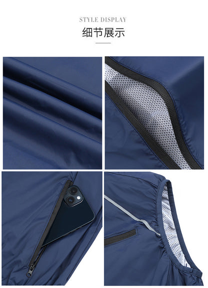 Wholesale air conditioning clothing sleeveless summer heatstroke prevention and cooling clothing with fan construction site labor protection clothing cross-border Japanese and Korean explosions