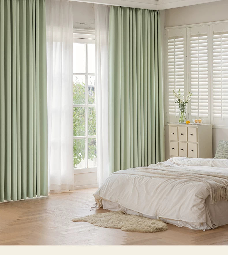 2026 New Summer Blackout Curtain Fabric, Sunshade and Heat Insulation for Living Room and Bedroom, Simple Modern Blackout Curtain Finished Product