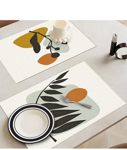 Amazon's New Chinese Style Western Place Mats, Digital Printing Insulation Mats, Household Western Place Mats, Student Bowl Mats Wholesale