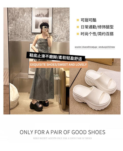 9CM height-increasing thick-soled slippers women's summer sandals EVA high-end non-slip non-smelly feet home wear wholesale