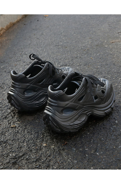 Thick-Soled Clogs for Women, Summer Sports and Leisure 2025 New Internet Celebrity Fashion Non-Slip Toe-Cap Sandals