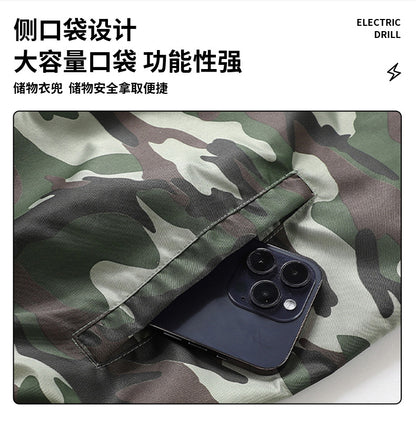 Cross-Border Cooling Air-Conditioning Clothing with Reflective Strips and Fan Cooling Clothing for Men and Women Labor Protection Summer Outdoor Work Clothes