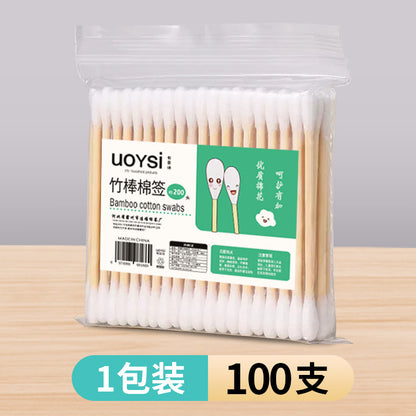Double-Ended Bagged Cotton Swabs for Ear Picking, Ear Picking Cotton Swabs for Makeup Removal, Makeup and Beauty Cleaning, Free Shipping