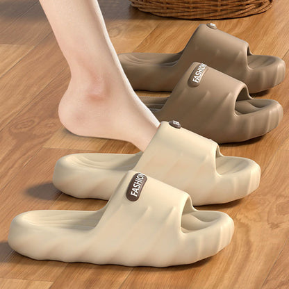 Women's Summer New Style Slippers for Couples, Thick-Soled Indoor Bathroom Anti-Slip and Odor-Resistant Slippers for Men to Wear Outside
