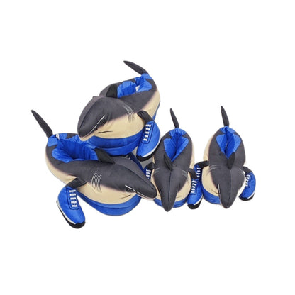 Funny Ai Shanhaijing Doll Shark Wooden Stick Man Doll Creative Cross-Border Spoof Plush Slippers