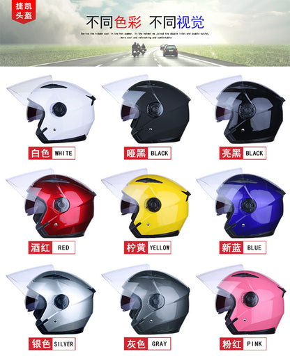 Cross-border electric car helmet half-helmet four-season general-purpose men's and women's half-covered helmet (foreign trade model)
