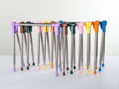 Portable Telescopic Folding Drying Rack Stainless Steel Telescopic Folding Hanger Household Bold Travel Clothes Bar