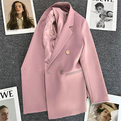 Orange Suit Jacket Women's 2025 Spring and Autumn New Korean High-end Temperament Popular Suit 22 Colors