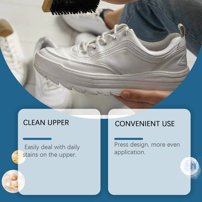 Jue Fish White Shoe Cleaner Cleans Stains and Prevents Oxidation, Daily Portable Cleaner for White Shoes