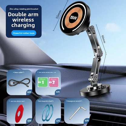 Car Bracket base 17mm ball head base 360-degree rotating adhesive type with different Chuck mobile phone holder