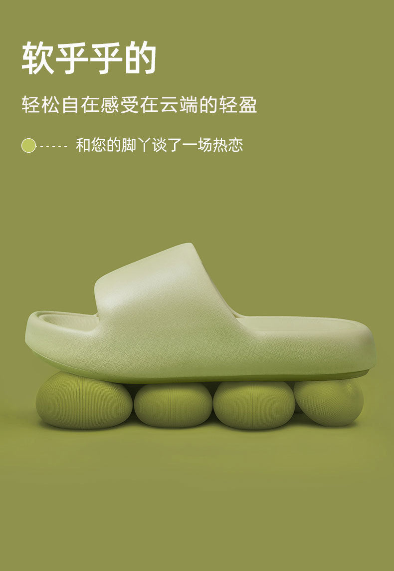 Korean Style Non-Slip Soft-Soled Eva Slippers for Women in Summer Bathroom Bathing Couples Thick-Soled Home Sandals