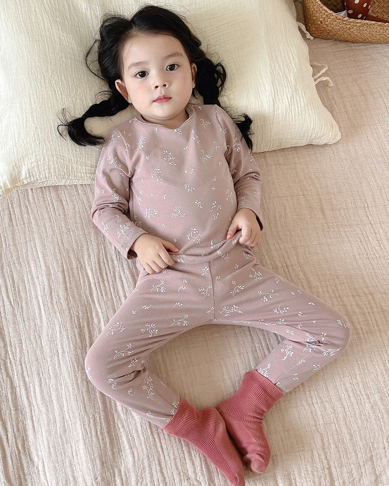 Children's Pajamas, Baby Autumn Clothes and Long Trousers, Kidsren's Home Clothes, Category a Pure Cotton Pajamas for Boys and Girls, Boys' Home Clothes