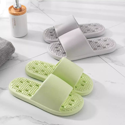 Mute Leakage Slippers Women's Bathroom Bath Non-Slip Home Indoor Toilet Hollow Hole Eva Slippers