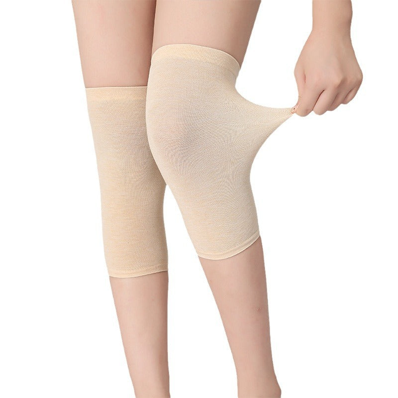 Men's and Women's Air-conditioned Room Warm Knee Cover Joint Sports Leg Cover Thin Pure Cotton Breathable Knee Pad