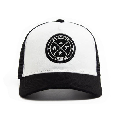 Summer Round Label Suede Baseball Cap Men's Mesh All-match Sunshade Women's Hip-hop Hat Trendy Foreign Trade Explosions in stock