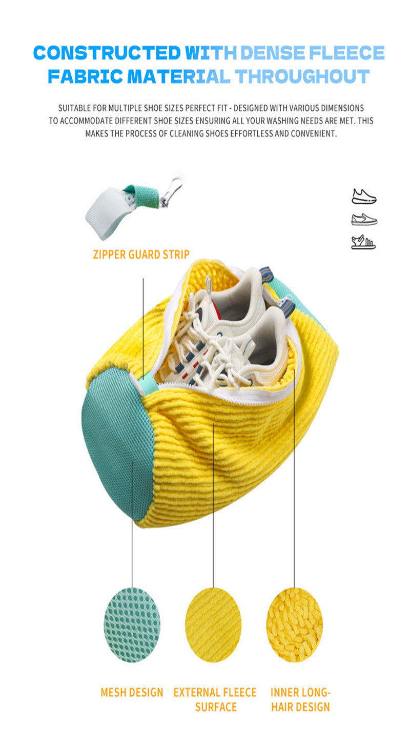 New Lazy Cross-Border Shoe Brush Bag, Special Shoe Washing Bag for Washing Machine, Anti-Deformation, No Harm to Hands, Household Machine Washable Shoe Care