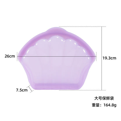 Silicone Fresh-Keeping Bag Food Repackaging Bag Silicone Bag Refrigerator Fresh-Keeping Bag Household Storage Edible Food-Grade Food Sealing Bag