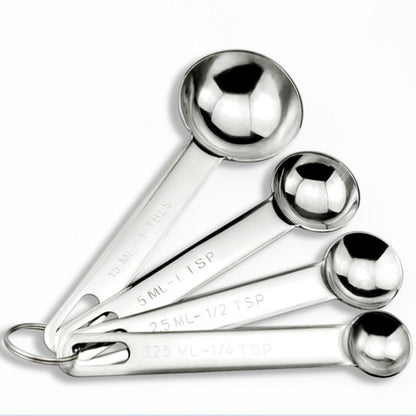In-Stock Stainless Steel Measuring Spoons and Cups Set Baking Measuring Spoons Measuring Cups with Scale Multi-Purpose Spoons
