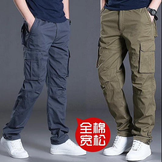 Wholesale overseas overalls men's pants casual overalls labor protection wear-resistant straight loose spring and autumn casual pants multi-pocket by PDG ibma