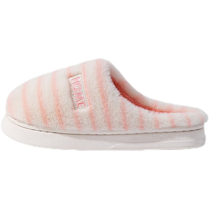 Cotton Slippers for Women in Autumn and Winter Indoor Home Non-Slip Thick-Soled Couple Style Plush Warm and Comfortable Home Cotton Slippers for Men