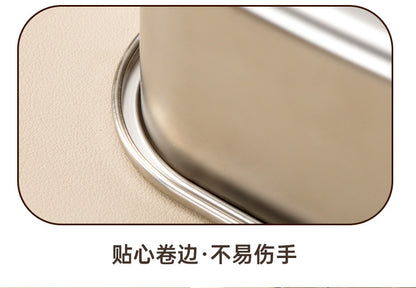 304 Stainless Steel Preservation Box Food Sealed Lunch Box for Microwave Lunch Box Large Capacity Square with Handler