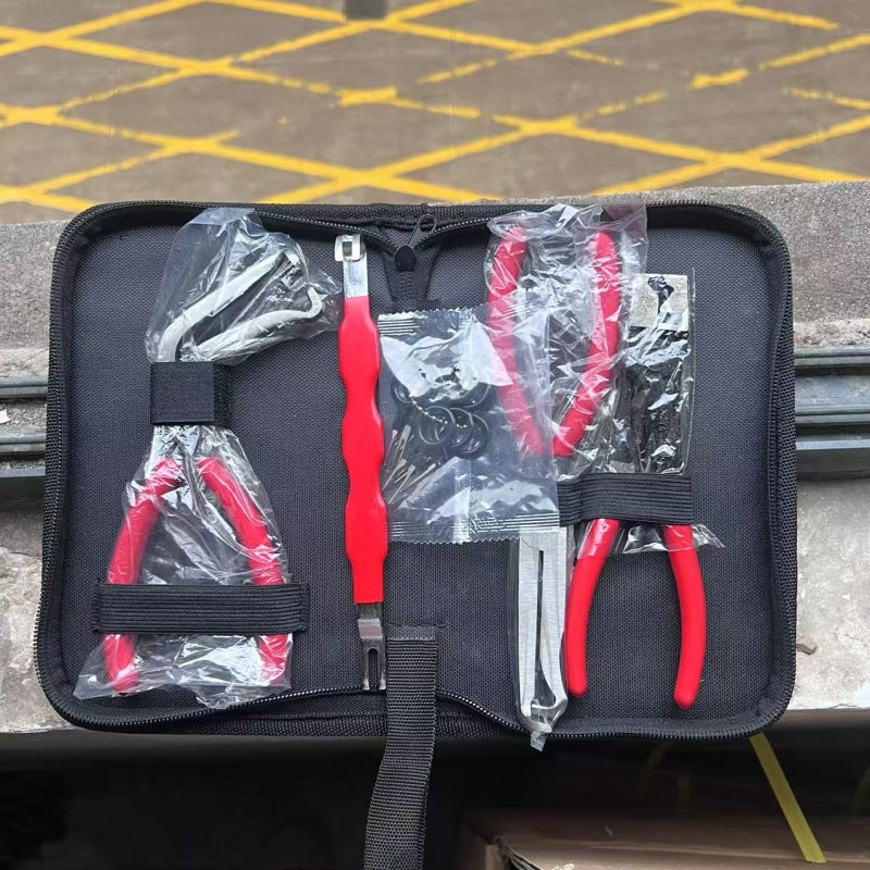 Red and black elbow 60 degree power-off pliers bolt pliers multi-purpose pliers car oil pipe separation harness pliers cross-border pliers
