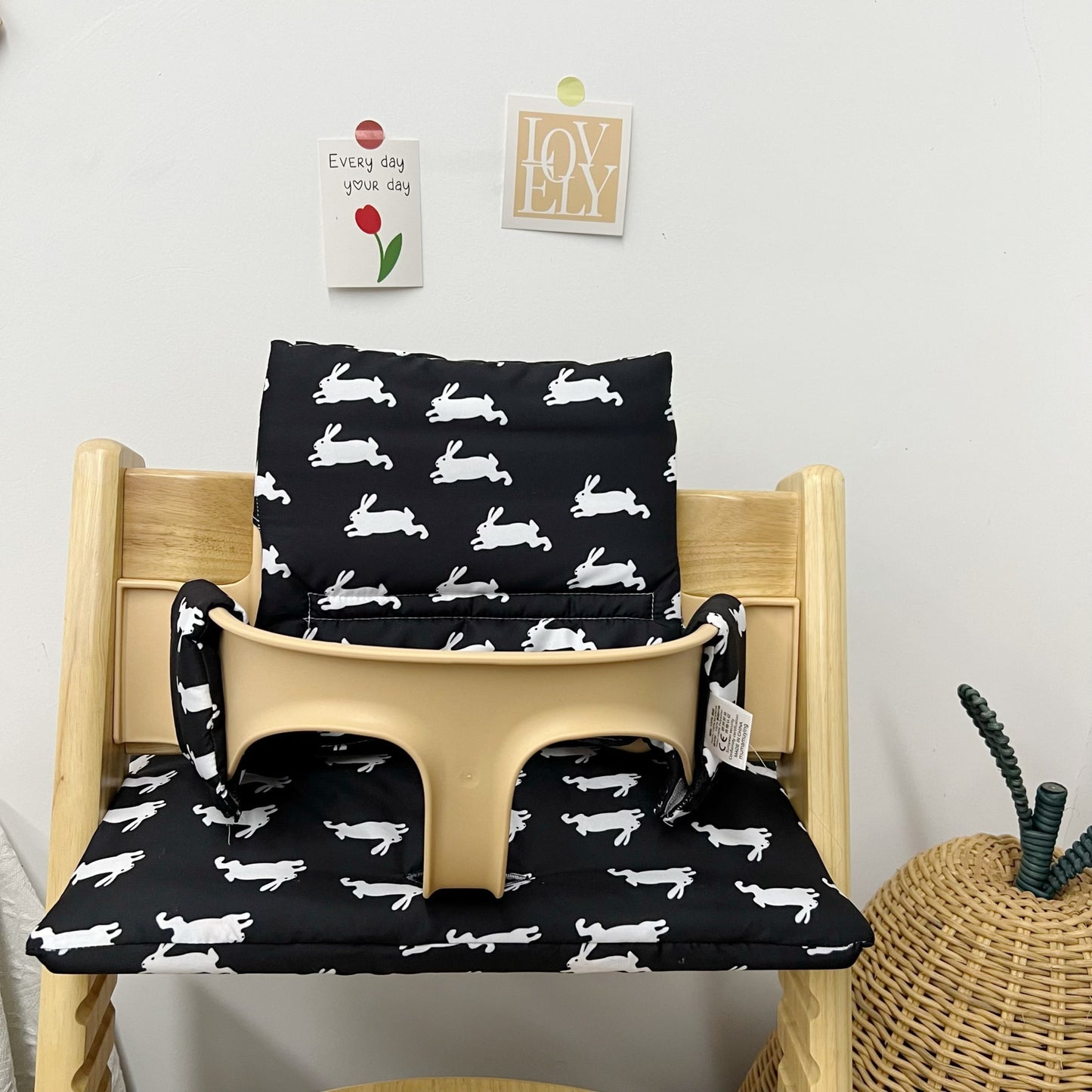 Ins Nordic Style Baby Dining Chair Children's Growth Chair Cushion Baby Dining Chair Cushion Waterproof and Urine-proof Sitting