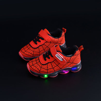 Spring and Autumn Kidsren's Shoes, Kidsren's Luminous Light Shoes, Men's and Women's Running Shoes, Baby Flash Shoes, Led Light-Up Sports Shoes, Mesh