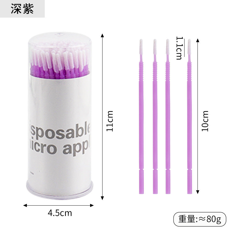 New wholesale long head cotton swab eyelash tattoo nail cleaning cotton swab eyelash disposable long thread cotton swab
