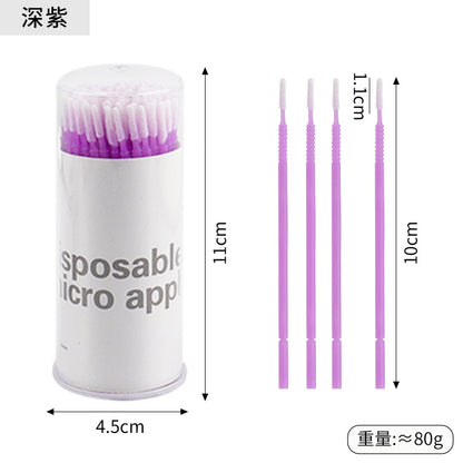 New wholesale long head cotton swab eyelash tattoo nail cleaning cotton swab eyelash disposable long thread cotton swab