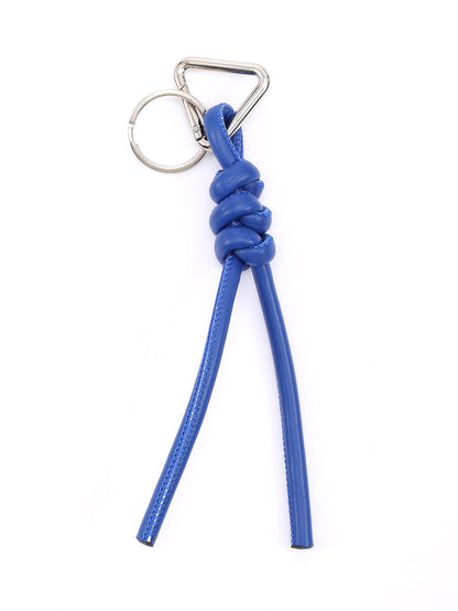 New triangle key chain PU hand-woven diamond key ring bag pendant key chain