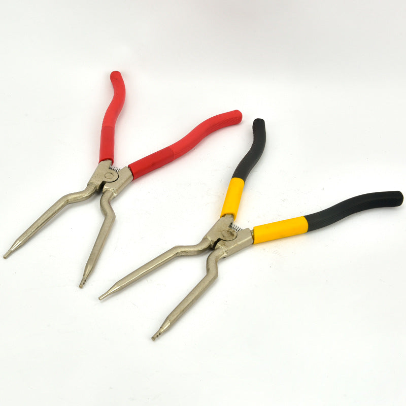 11 inch circlip pliers with plastic red handle straight elbow hardware tool pliers Samsung LG washing machine removal tool