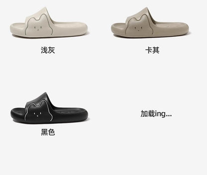 Cross-Border Online Sales Slippers for Men Summer 2025 New Indoor Home Non-Slip Silent Thick-Soled Cute Sandals for Women