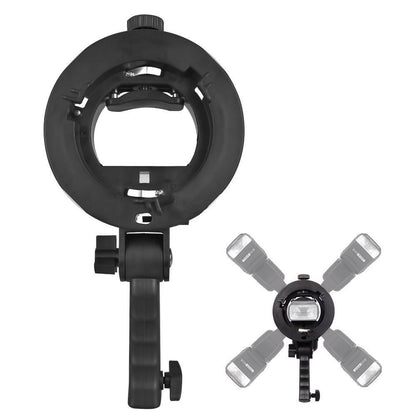 Factory Direct Sales Hot Shoe Lamp Holder Round Short Handle S Chuck Flash Light Stand Baorong Exquisite Mouth Base S Bracket