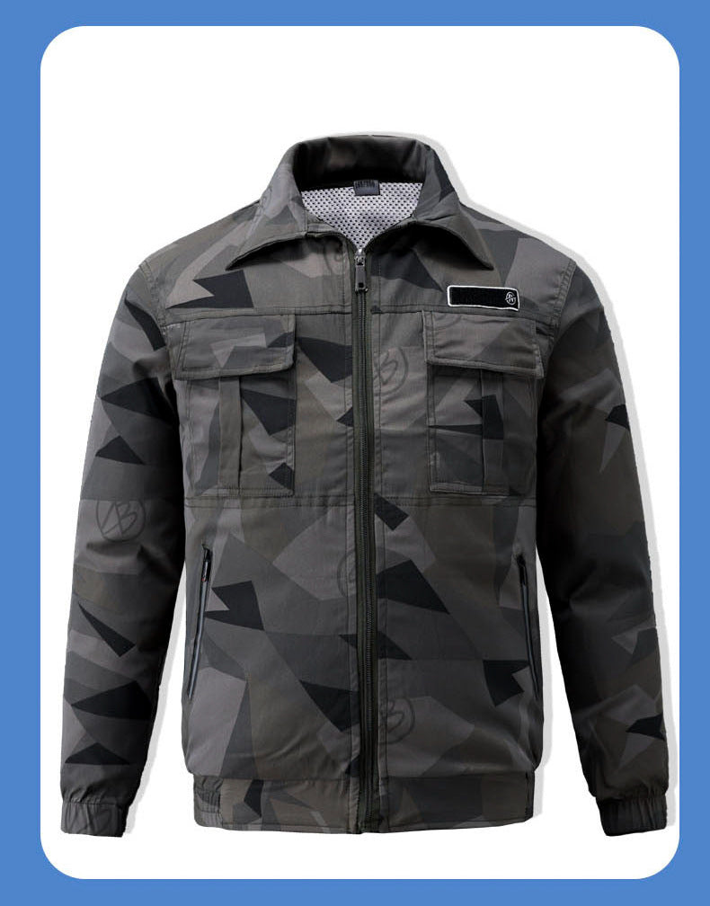 Summer Cooling Air-Conditioned Clothing for Men, Refrigeration Clothing with Fan, Welding Site Heatstroke Prevention Labor Protection Work Clothes
